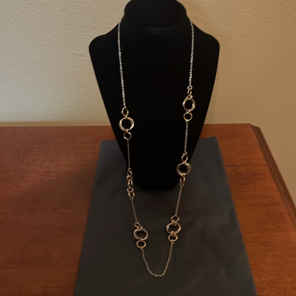 Elegant Two Tone Chain Necklace from Talbots